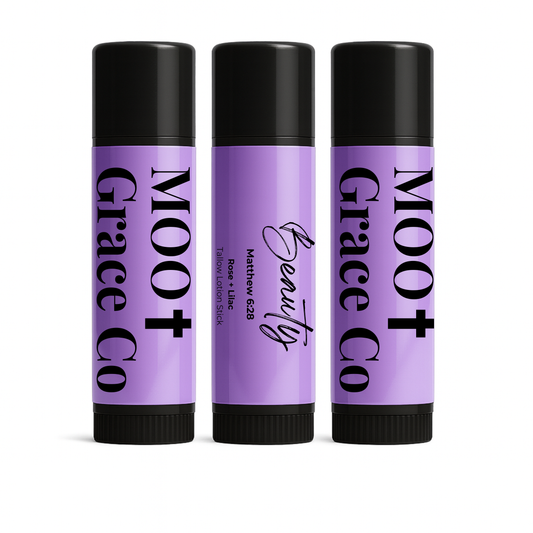 Beauty – Rose + Lilac Tallow Lotion Stick