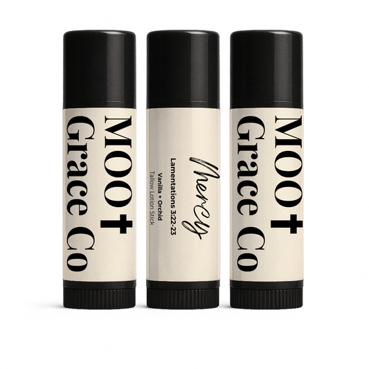 Mercy – Vanilla + Orchid Tallow Lotion Stick
