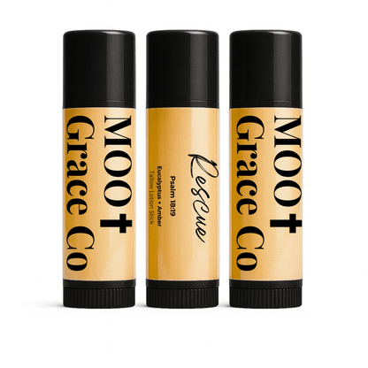 Rescue – Eucalyptus + Amber Tallow Lotion Stick